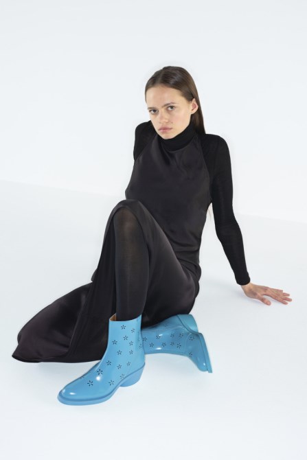 Bonnie Blue Leather Boots For Women Camper New Arrivals