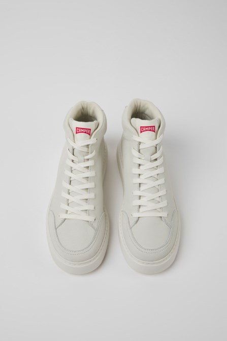 Camper Runner K21 White Non-Dyed Leather Sneakers For Women New Arrivals
