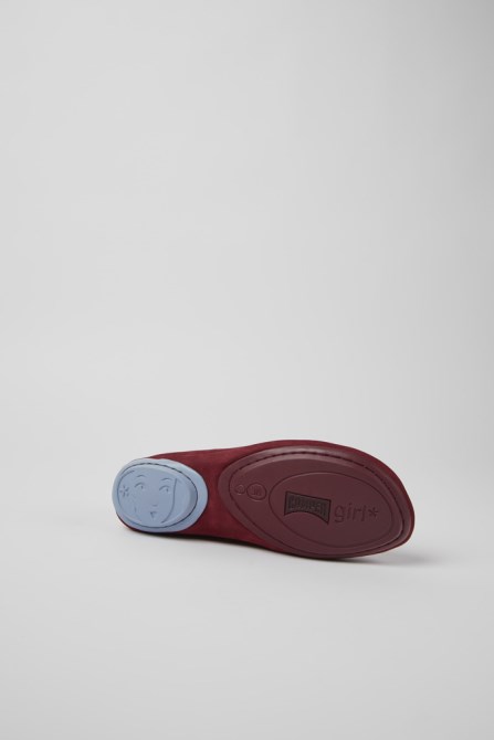 Right Burgundy And Blue Nubuck Shoes For Women Exclusive Camper