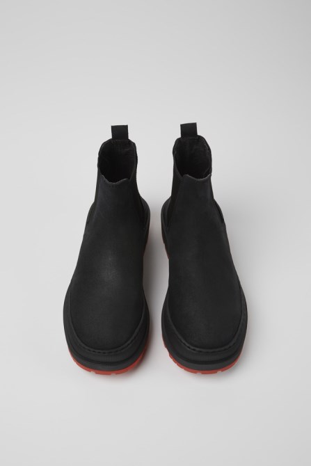 Camper Brutus Trek Michelin Black Nubuck Ankle Boots For Women New Arrivals