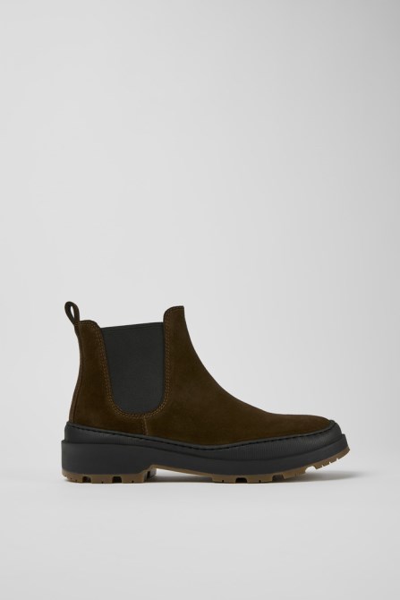 Brutus Trek Michelin Brown Nubuck Ankle Boots For Women Camper New Arrivals