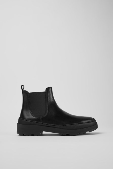 Camper Design Brutus Trek Michelin Black Leather Ankle Boots