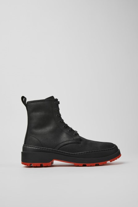 Brutus Trek Michelin Black Nubuck Ankle Boots For Women Exclusive Camper