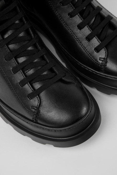 Design Brutus Black Medium Lace Boot For Women Camper