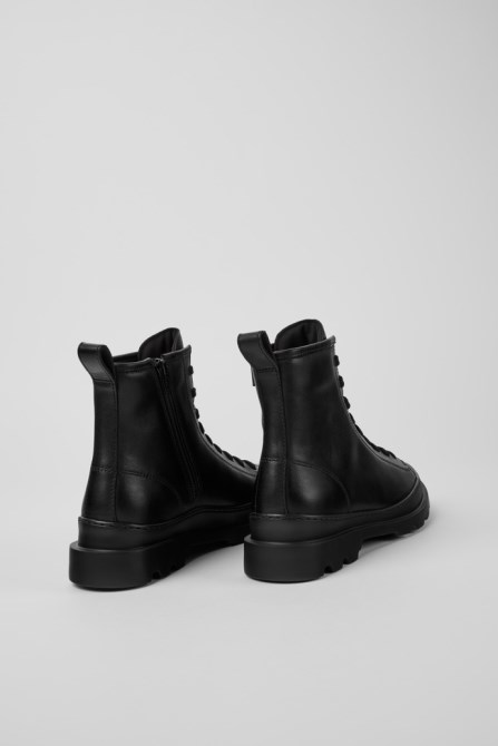 Design Brutus Black Medium Lace Boot For Women Camper