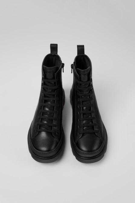 Design Brutus Black Medium Lace Boot For Women Camper