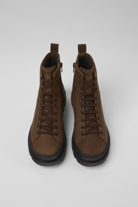 Brutus Brown Medium Lace Boot For Women Camper New Arrivals