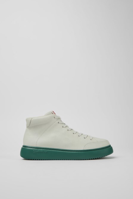 Runner K21 White Non-Dyed Leather Sneakers For Women Exclusive Camper