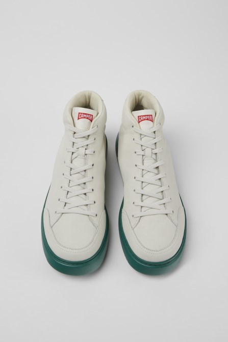 Runner K21 White Non-Dyed Leather Sneakers For Women Exclusive Camper