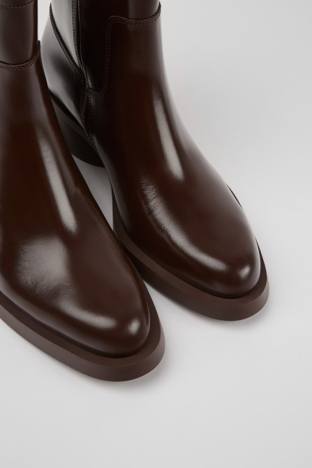 Camper Design Bonnie Dark Brown Ankle Boots For Women