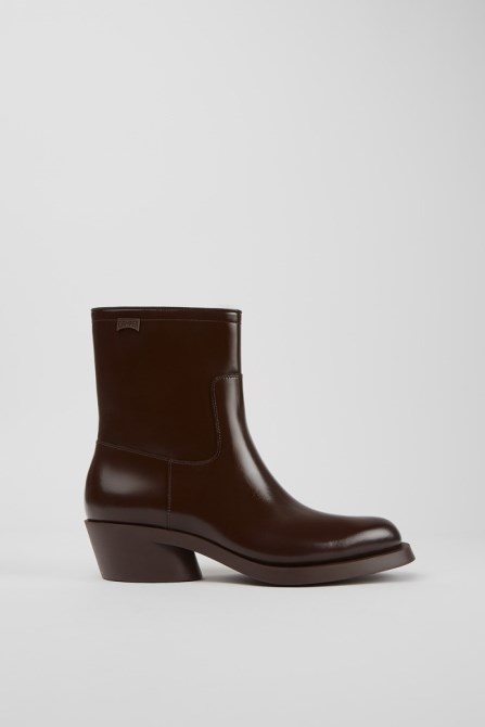 Camper Design Bonnie Dark Brown Ankle Boots For Women