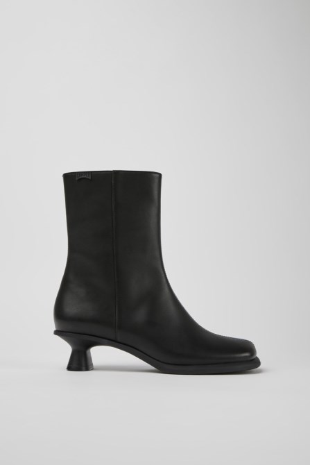 Camper Twins Blue And Black Leather Ankle Boots For Women New Arrivals