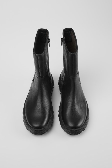 Ground Michelin Black Leather Boots For Women Exclusive Camper