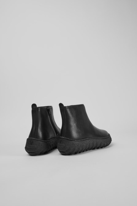 Design Ground Michelin Women's Black Ankle Boot With Zip Camper