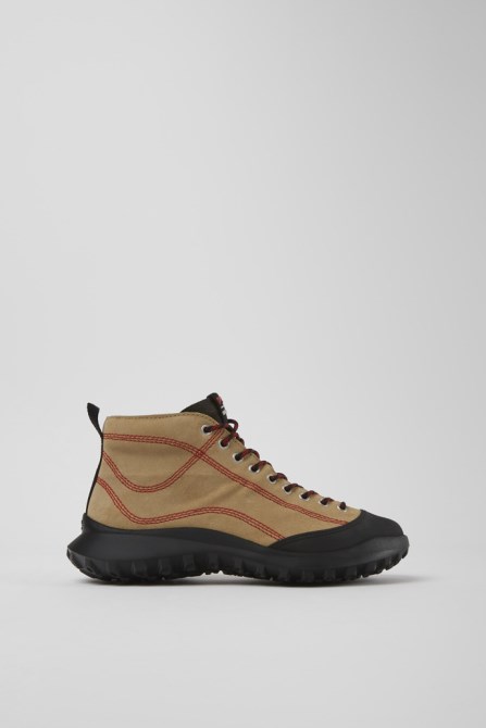 Camper Design Crclr Gore-Tex Beige Nubuck And Textile Sneakers For Women