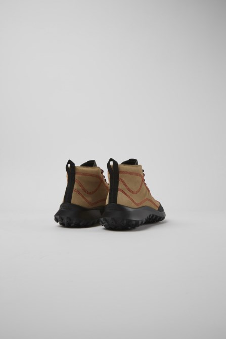 Camper Design Crclr Gore-Tex Beige Nubuck And Textile Sneakers For Women