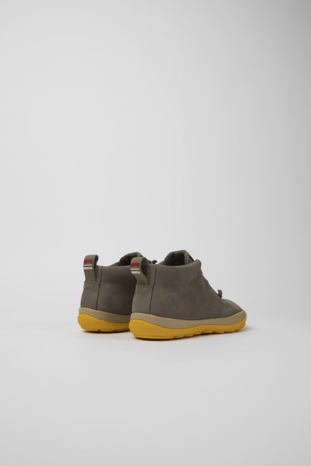 Camper Design Peu Pista Gore-Tex Brown Gray Leather Sneakers For Women