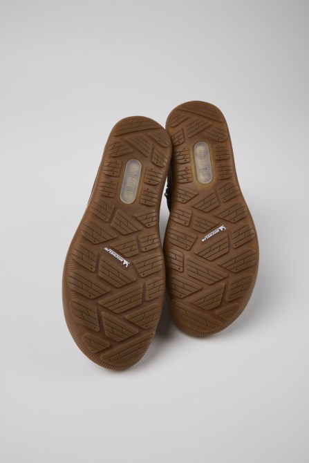 Exclusive Camper Peu Pista Michelin Brown Recycled Nylon And Leather Boots For Women