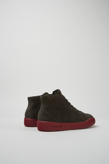 Camper Design Peu Touring Gray Nubuck Sneakers For Women