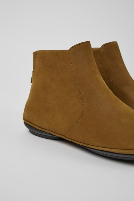 Camper Right Brown Nubuck Ankle Boots For Women New Arrivals