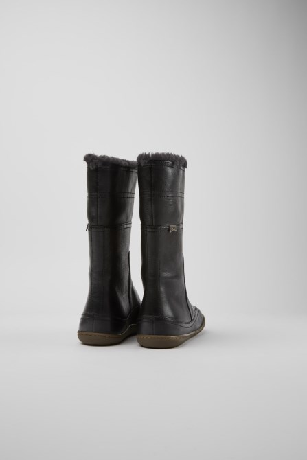 Camper Design Peu Black Mid Boot For Women