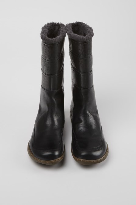 Camper Design Peu Black Mid Boot For Women