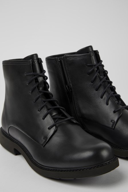 Neuman Women's Smart Black Lace Up Ankle Boot Exclusive Camper