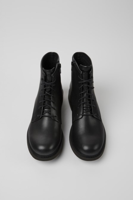 Neuman Women's Smart Black Lace Up Ankle Boot Exclusive Camper
