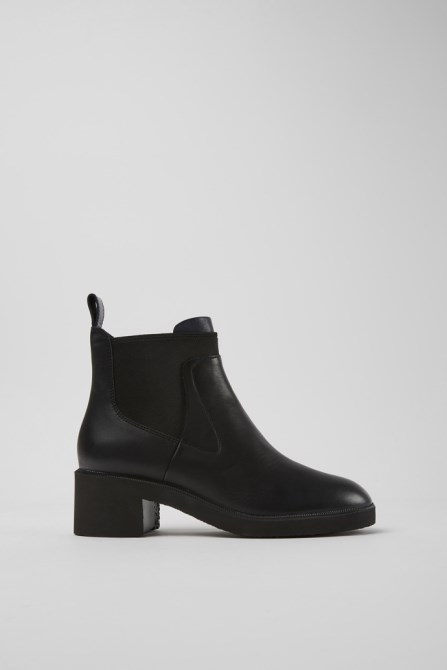 Wonder Black And Blue Leather Ankle Boots For Women Exclusive Camper