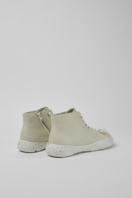 Peu Stadium White Leather Ankle Boots For Women Camper New Arrivals