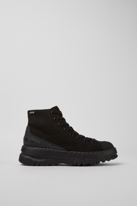 Teix Black Rubber And Bci Cotton Boots Exclusive Camper