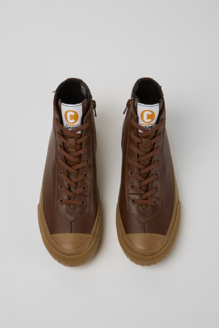 Exclusive Camper Camaleon Brown Leather Boots For Women