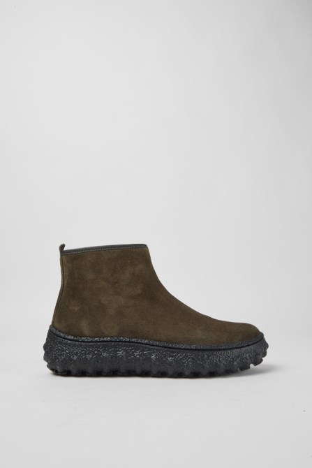 Camper Ground Michelin Dark Grey Suede Ankle Boots New Arrivals