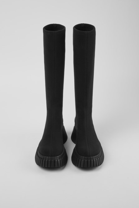Design Bcn Black Textile Boots For Women Camper
