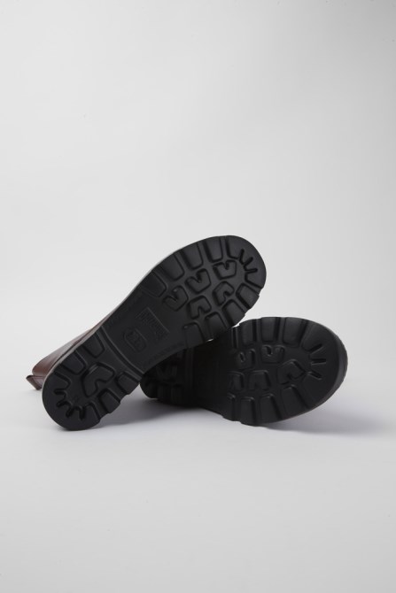 Camper Brutus Burgundy Zip Boots New Arrivals