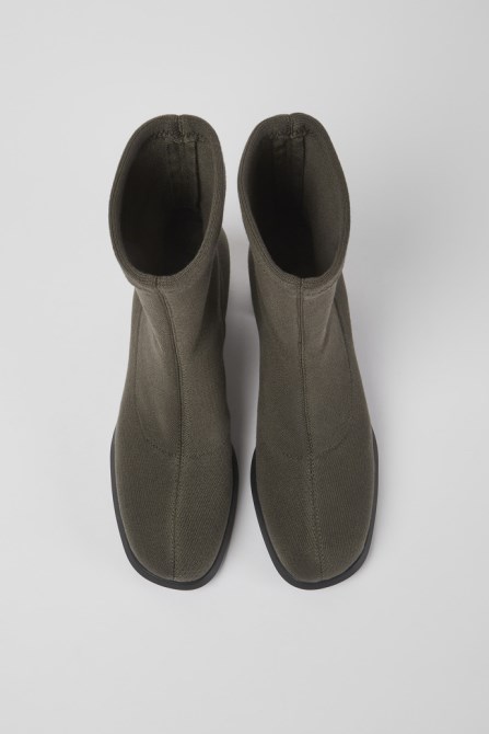 Camper Design Meda Tencel Green Boots For Women