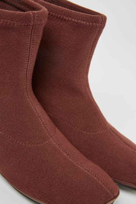 Right Tencel Burgundy Ankle Boots Exclusive Camper
