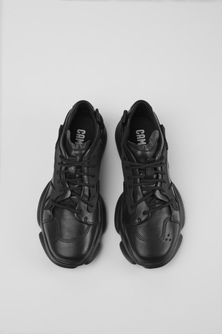 Karst Black Leather And Textile Sneakers For Women Camper New Arrivals