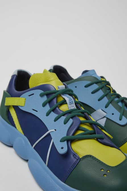 Design Twins Multicolored Leather And Textile Sneakers For Women Camper