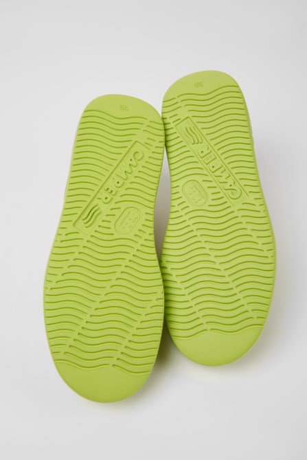 Runner K21 Green Leather Sneakers For Women Exclusive Camper