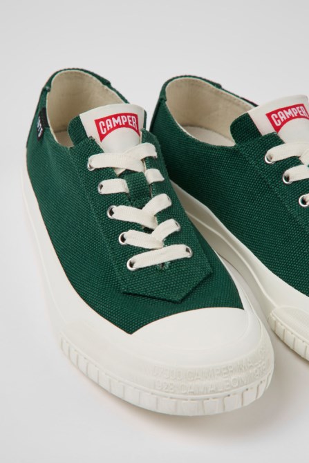 Camper Design Camaleon Green Recycled Cotton Sneakers For Women