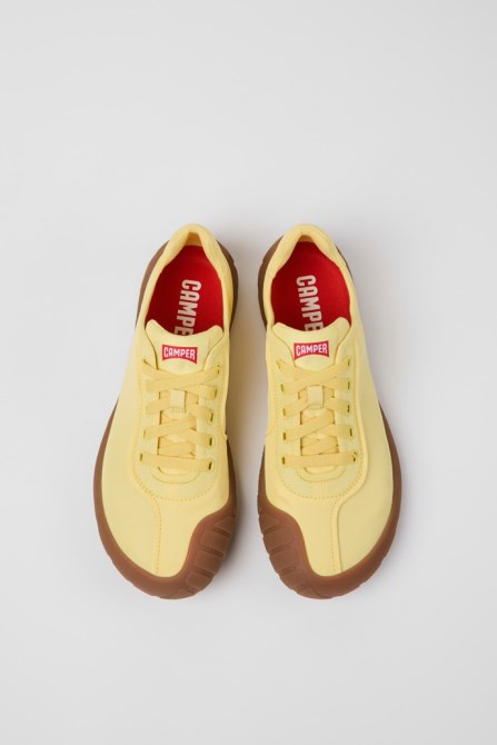 Design Path Yellow Textile Sneakers For Women Camper