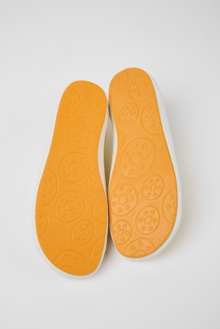 Camper Design Peu Rambla Yellow Textile Sneakers For Women