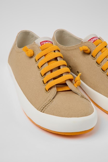 Exclusive Camper Peu Rambla Beige Textile Sneakers For Women