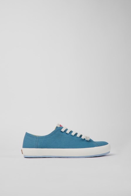 Design Peu Rambla Blue Textile Sneakers For Women Camper
