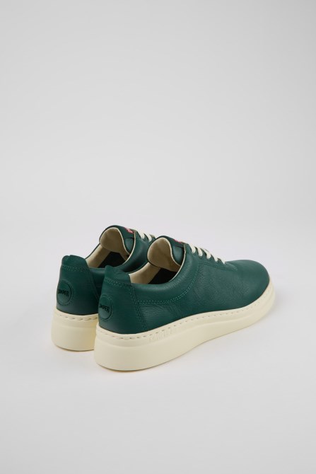 Runner Up Green Leather Sneakers For Women Camper New Arrivals