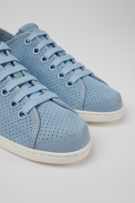 Uno Blue Nubuck And Leather Sneakers For Women Exclusive Camper