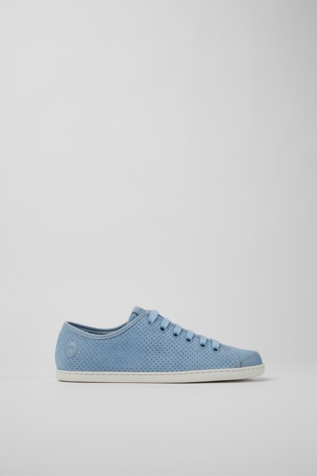 Uno Blue Nubuck And Leather Sneakers For Women Exclusive Camper