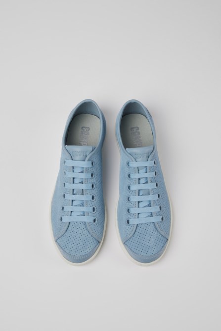 Uno Blue Nubuck And Leather Sneakers For Women Exclusive Camper
