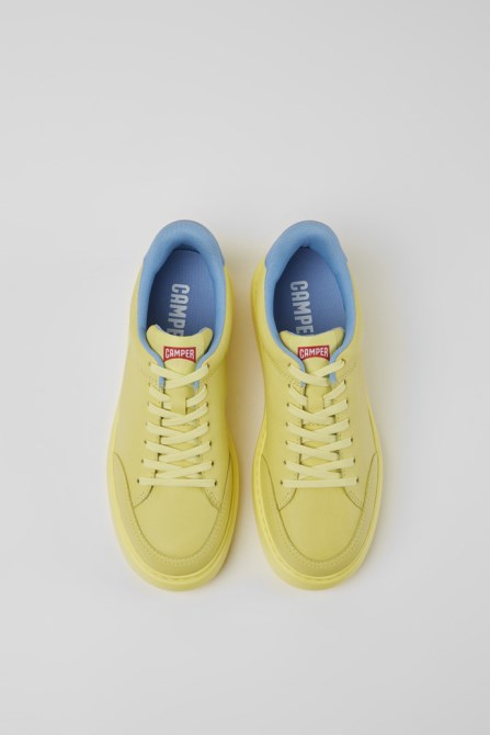 Exclusive Camper Runner K21 Yellow Leather Sneakers For Women